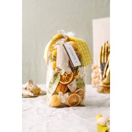 ANDALUCA Lemon Zest & Thyme Scented Potpourri | Made in California | Large 20 oz Bag + Fragrance Vial | Citrus Spice Scent