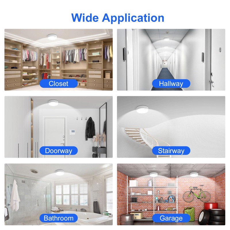 Battery Operated Motion Sensor Ceiling Light-Wireless Motion Sensor Light Indoor