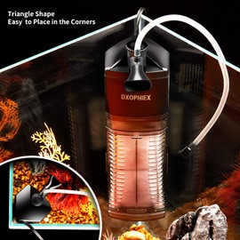 DXOPHIEX Internal Filter for Aquarium, Submersible Aquarium Filter for 13-30gallon Fish Tank and Turtle Tank with Triangle Shape Design Adjustable Water Flow and Replacement Cartridge