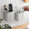 Toothbrush Holder Wall Mounted for Bathroom, Wall Toothbrush Holders for