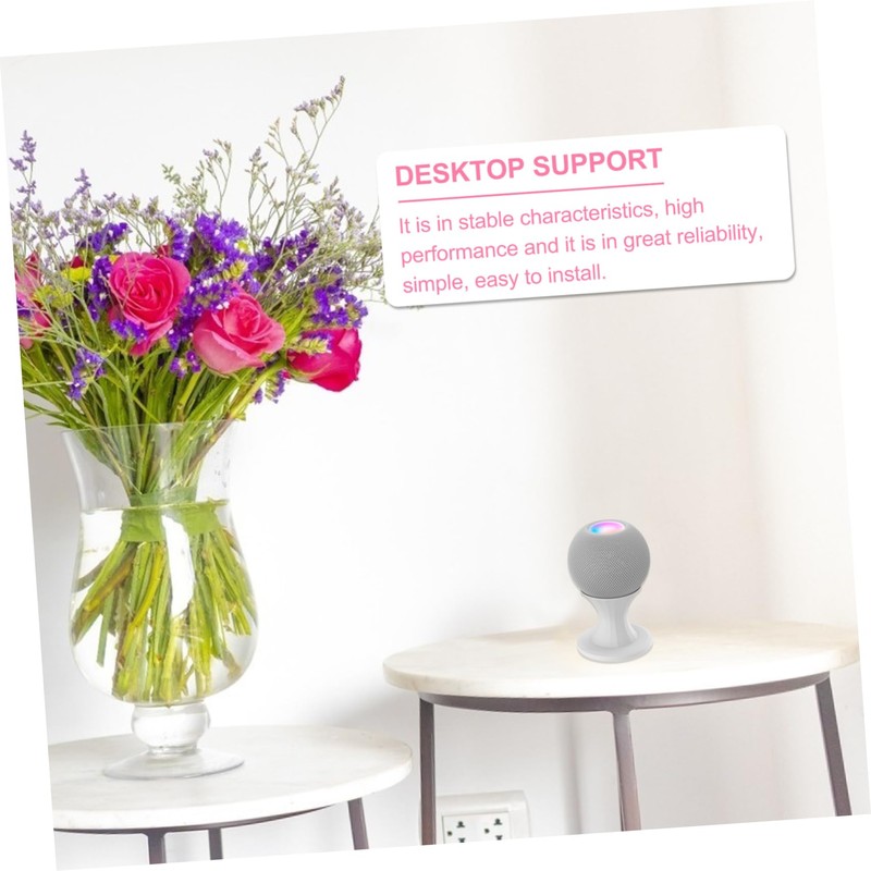 Mikinona Tabletop Speaker Holder for Desktop Speaker Stand with Wire