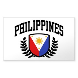 CafePress Philippines Flag Rectangle Bumper Sticker Car Decal