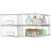 Vtopmart 10 Pack Stackable Storage Drawers,Clear Acrylic Drawer Organizers with