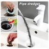 AYNKH 2 Pieces Sink Drain Brush 45cm Universal Flexible Sewer