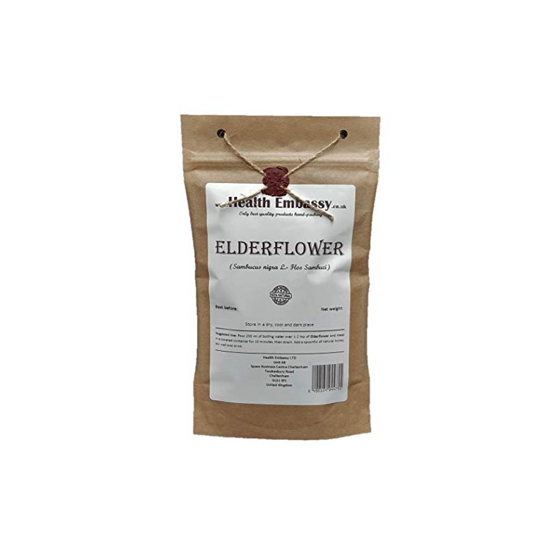 Health Embassy Elderflower (Sambucus L.) Loose Herbal Tea (100g)