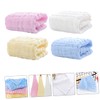 minkissy 4pcs Multi Layer Cotton Washcloths Soft Hand Towels for