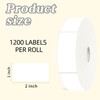 1200 Blank Removable Freezer Labels Water Oil Resistant with Perforation