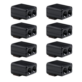 CITKOU Deer Whistles for Car, Universal Fit, Black Plastic, Dual Construction, 8 Pack