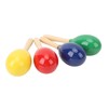 4Pcs Music Maracas Wood Iron Beads Professional Hand Percussion Rattles