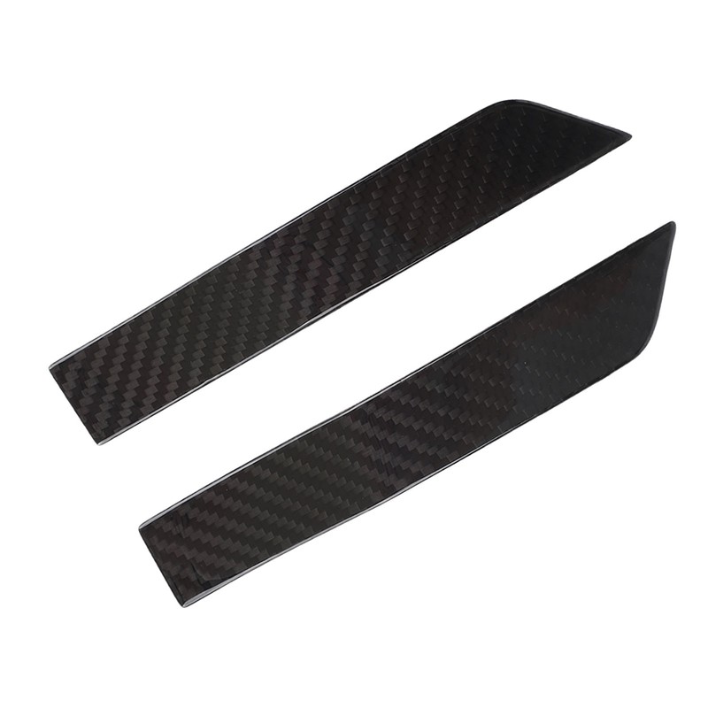 Side Marker Plate Ornaments Glossy Carbon Fiber UV Wear Resistant