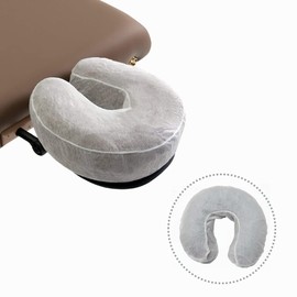 50 Pieces Breathable Disposable Headrest Covers Face Cradle Covers Ultra Soft Non Woven Fabric Face Rest Covers for Massage Tables Beauty Spa Salon Bed, Universal Size 14.17 x 13“/ 36 x 33cm