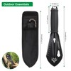 OYDXTMU Backpacking Shovel, Small Camping Trowel,9 in 1 Hand Shovel,