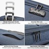Kono Small Carry On 22x14x9 Softside Airline Approved Luggage with