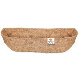 RUDDINGS WOOD Pre-formed Molded Coco Liner for Wall Trough 90cm (36") wide - Window Boxes Baskets