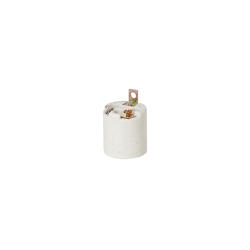 B&P Lamp Medium Base Keyless Porcelain Socket with an 8-32