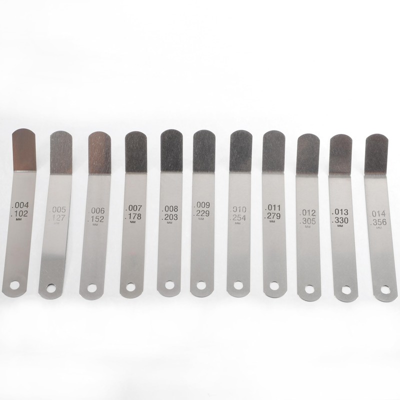 EnRand A308 Offset Valve Tappet Gauge Set Premium 11-Blade Feeler