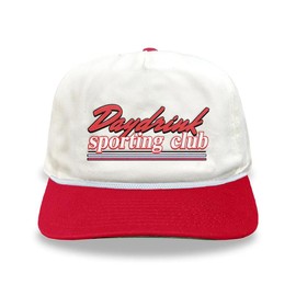 Daydrink Sporting Club Hat for Men - Classic Style - Color: Red/Black