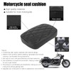 goodfitment - Motorcycle Pillion Passenger Pad Seat, Black Rhombus Pattern