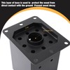 ICokin 4×4 Post Base 8 Pcs,Deck Post Brackets,Inner Size (3.6"x3.6“）Heavy