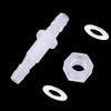 ANPTGHT 1/4” Thru-Bulk Bulkhead Plastic Hose Barb Fittings Union Adapter