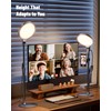 Desk Ring Light with Stand, Adjustable Desktop Light with Phone