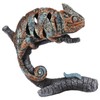 Chameleon Statue Sculpture Resin Chameleon Wild Animal Figurine Ornament for