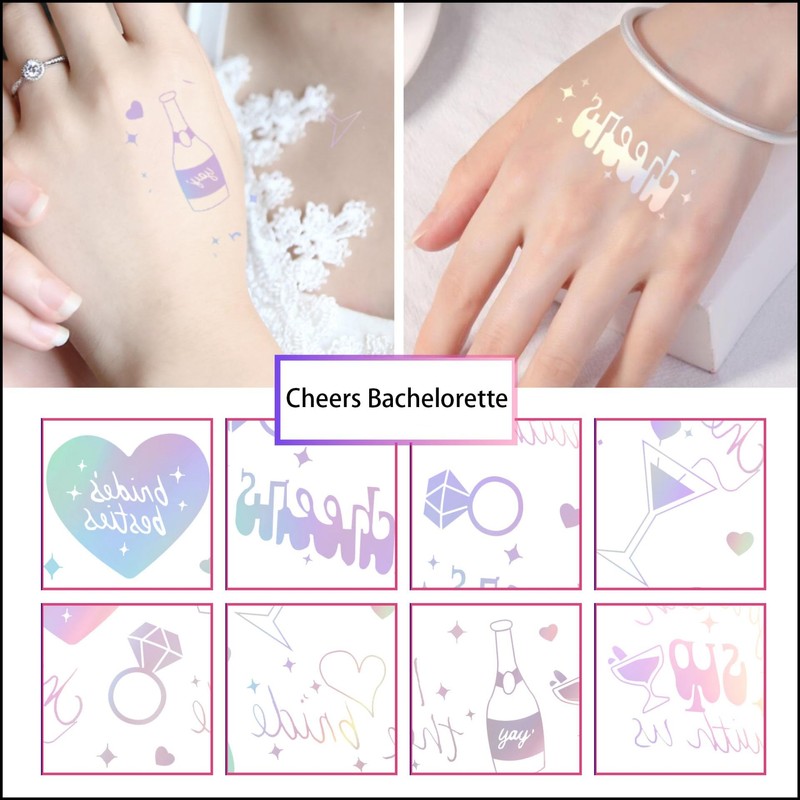 Cheers Temporary Tattoos, Good Vibes Only Favors, Smiley, Rainbow Arts