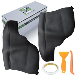 partszen 2pcs Door Panel Armrest Cover Fit for Honda Odyssey 2011-2017 Car Door Armrest Cover Replacement Leather