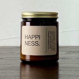 Kanobi Candle Co. Scented Soy Candle: 100% All Natural Soy Wax, Phthalate-Free Premium Fragrance, Lead-Free and Zinc-Free Cotton Wick, Long-Lasting, Clean Burn. (Happiness)
