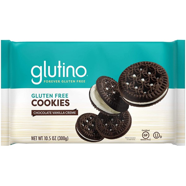 Glutino Chocolate Vanilla Creme Cookies, Decadent Cookie