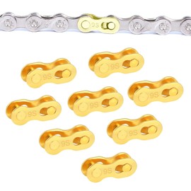 SUNTRADE 8 Pairs Bicycle Missing Link, 6/7/8/9/10/11/12 Speed Bike Chain Connector Lock Set, MTB Road Bicycle Connector for Quick Master Link Joint Chain pin (9 Speed)
