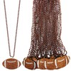 Ahzemepinyo 24 Pack Football Pendant Bead Necklaces Football Shape Necklaces