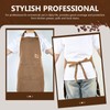 APRONPANDA Aprons for Men Women with Pockets, Waterproof Adjustable Chef