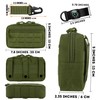 IronSeals Tactical Molle Horizontal Admin Pouch Multi-Purpose Laser-Cut EDC Tool
