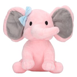 Elephant Plush Toy Multipurpose Cute Safe Comfortable Soft Fluffy Stuffed Animal Toy for Kids Home Decor Pink