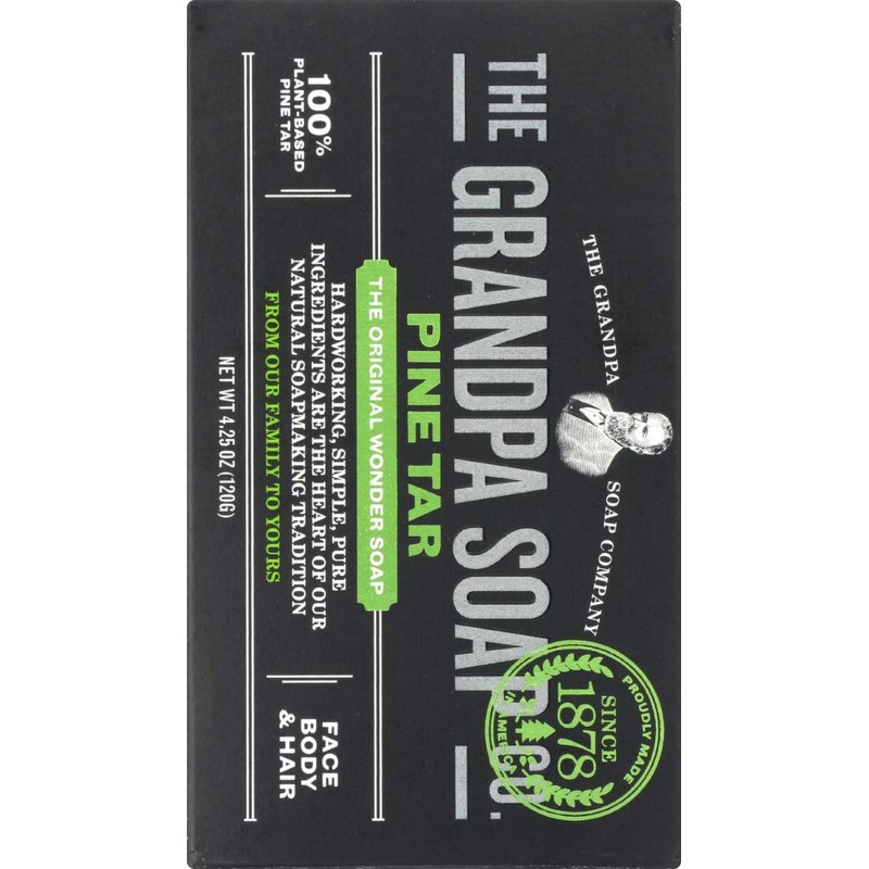 Grandpa Soap Co. Grandpa's Pine Tar Soap 4.25 Ounce (Pack