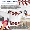 Baseball Texture Laundry Basket Foldable Funny Baseball Laundry Hamper With