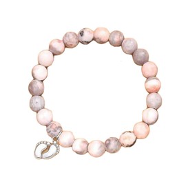 Handcrafted Agate Beaded Bracelet - Celebrate Motherhood with Our Unique New Mom Present - Ideal Present for Expecting and New Moms - Symbolic Mothers Day, Infant Shower and Mom-to-be Presen