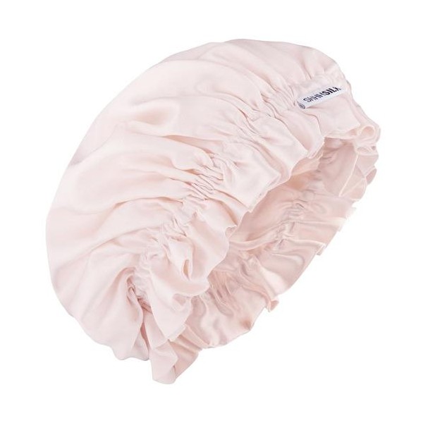 Shhh Silk Pink Silk Sleep Bonnet