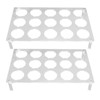 2 Set 15 Slots Flat Countertop Coffee Pod Holder Flat