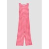 s.Oliver Crinkled Viskose Jumpsuit im Loose Fit mit Rücken-Cut-Out pink