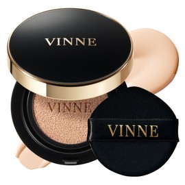 Vinne Essence Radiance Cushion Foundation 15g SPF50+ PA++++, No. 23 Natural Beige, 1 piece / 빈느 에센스 광채 쿠션 파운데이션 15g SPF50+ PA++++, 23호내추럴베이지, 1개