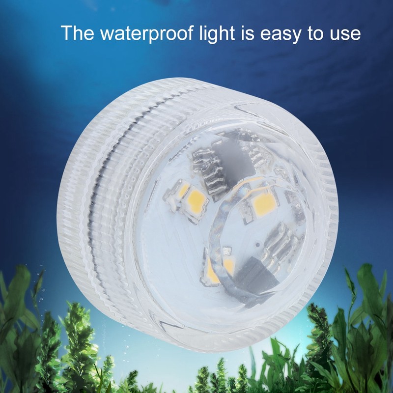 10pcs/ Set Round Waterproof LED Candle Light Submersible Remote Control(Warm