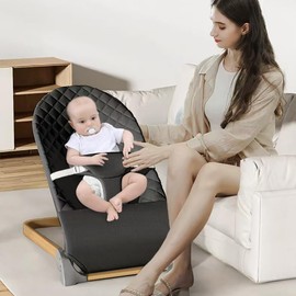 Baby Bouncer, Portable Baby Bouncer Seat for Babies 0-12 Months with 3 Hight Adjustable and Removable Toy Bar, Portable Baby Bouncer Chair for Baby Newborn Toddler Infant