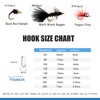 Fly Fishing Flies Assortment Kit Dry Wet Nyphms Tenkara Popper