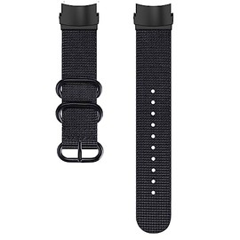 Demupai 22mm Width Replacement Wrist Band Nylon Strap Bracelet Compatible with Suunto Elementum Terra/Aqua Smartwatch (Black)