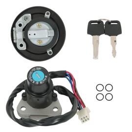 labwork Ignition Switch Fuel Cap Lock Set Replacement for Kawasaki KLR 650 1987-2007