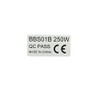 2 x Motor Legal Sticker Type Plate 250 W 36