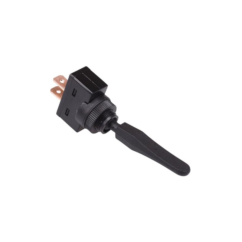 Long Paddle On-Off Black Toggle Switch SPST 20A