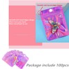 100 Pack Resealable Mylar Bags Smell Proof Bags Packaging Plastic